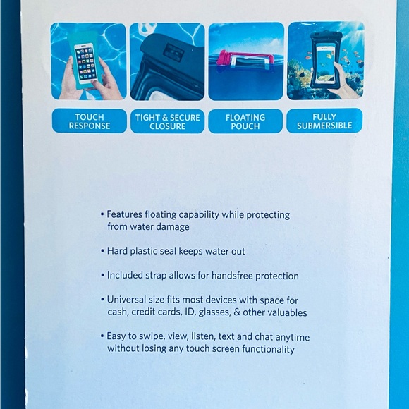 Waterproof Floating Cellphone Pouch - Protects Smartphones from water, dirt,sand - Picture 2 of 2